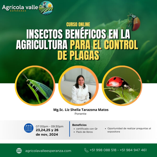 INSECTOS BENÉFICOS EN LA AGRICULTURA PARA EL CONTROL DE PLAGAS